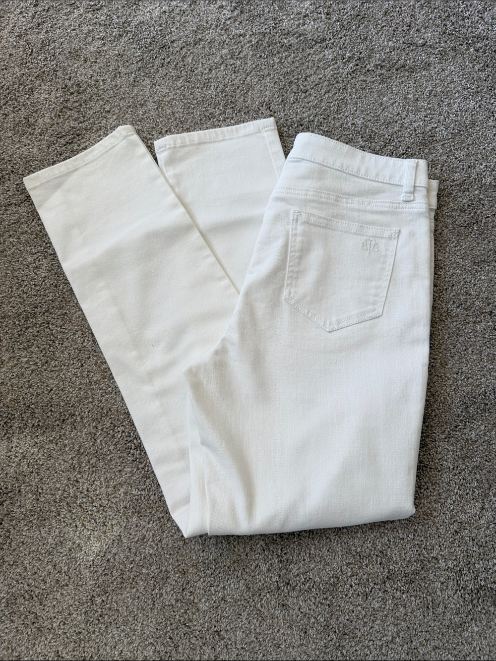White Women's Slim Straight Jeans  - Brooks Brothers